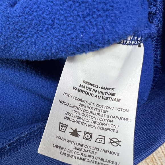 Nike NBA Basketball Phila #21 Embiid Hoodie Sweatshirt Blue Size L - Picture 6 of 9